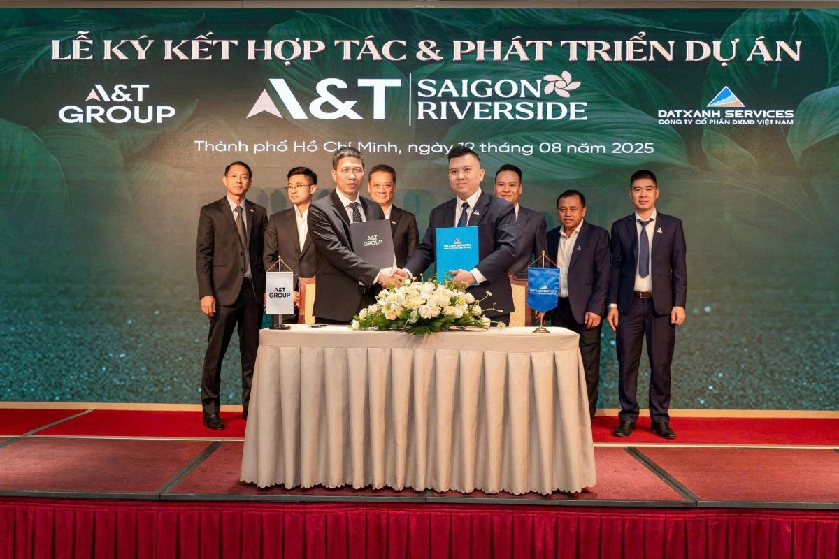 Lễ ký kết hợp tác dự án a&t saigon riverside