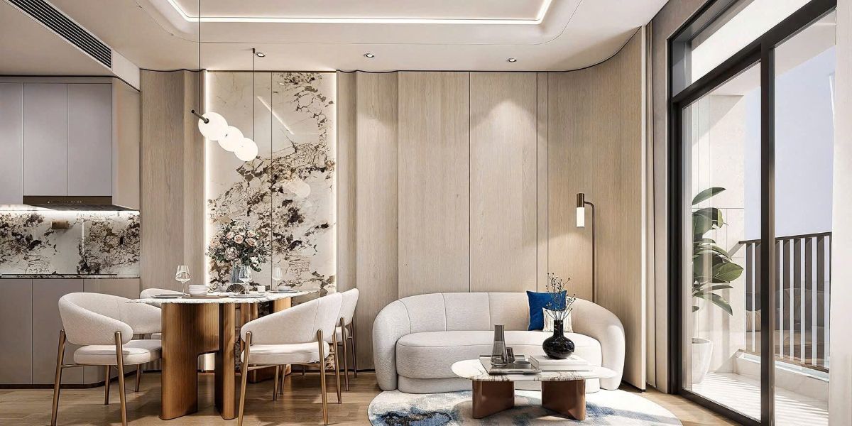 phòng khách dự án A&T saigon Riverside thuận an